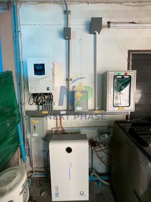 ภาพรวมระบบ ตู้อินเวอร์เตอร์ ATS และแบตเตอรี่ LV TOPSUN 16kWh