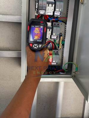 ตรวจสอบความร้อนด้วยกล้องอินฟราเรด Thermal Scan ตู้ DC Combiner